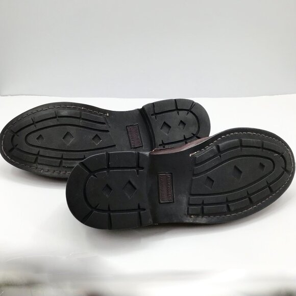 Vintage Men's 11 Toulon Amazonas Burgundy Shoes Monk Strap Leather Punk Gothic - Picture 12 of 13